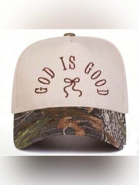 God Is Good Embroidered Women’s Trucker Cap - New
